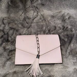 Light pink bag with silver details